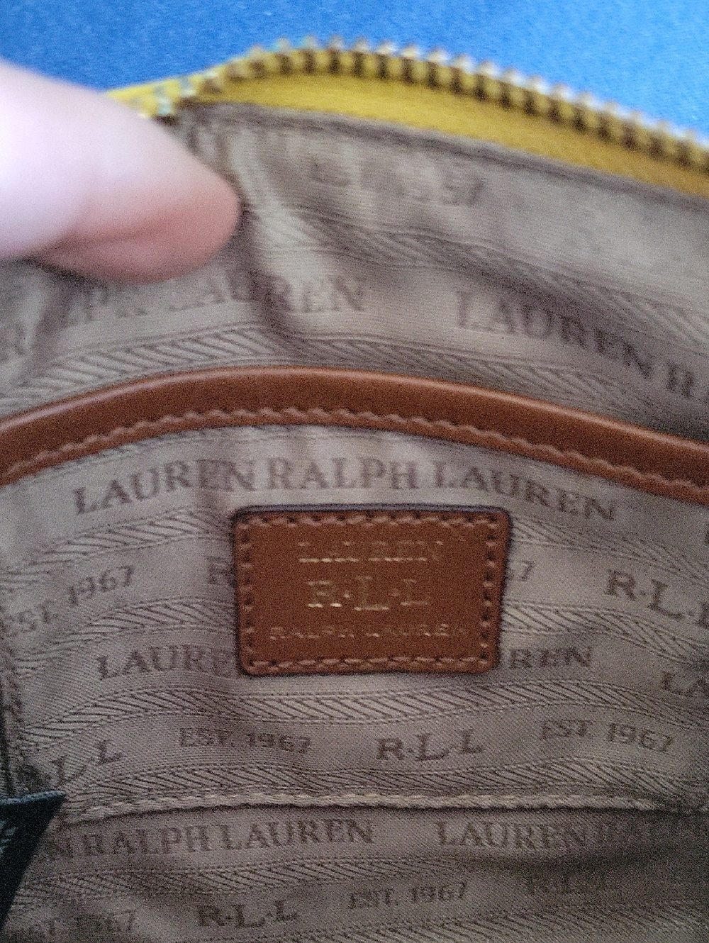 Ralph Lauren Yellow Wrislet Bag - Picture 9 of 10